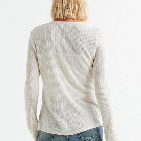 Lucky Brand Solid Woven Drop Needle Peasant - Picture 3 of 16